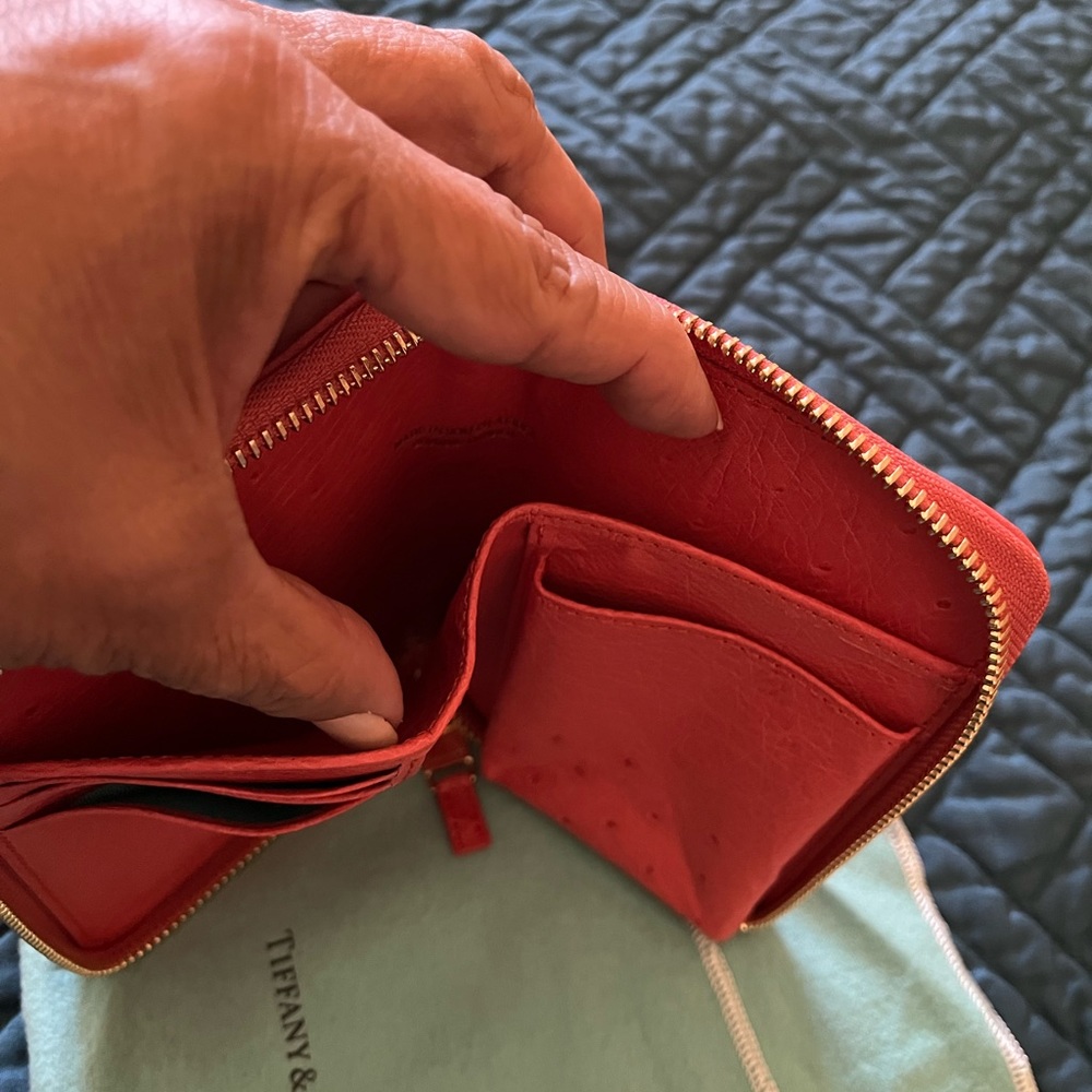 Tiffany & Co. ostrich wallet, never used